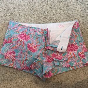 Lilly Pulitzer “the Walsh shorts” jellyfish